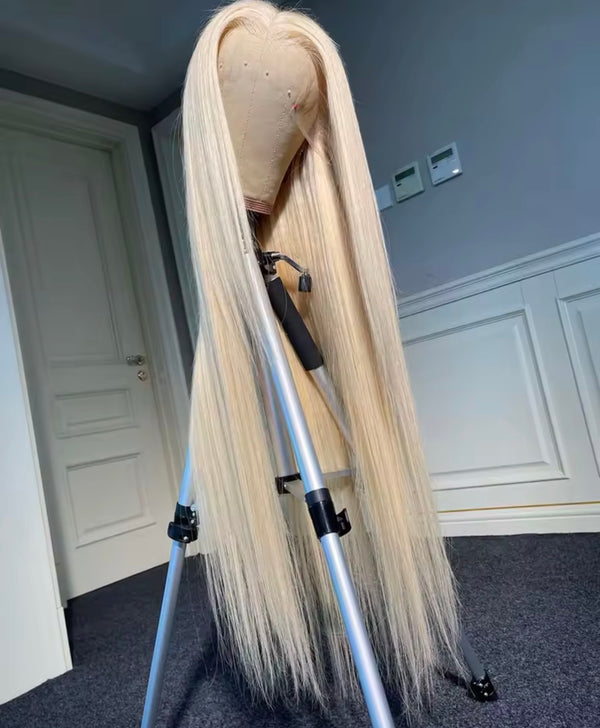 613 straight human hair wig