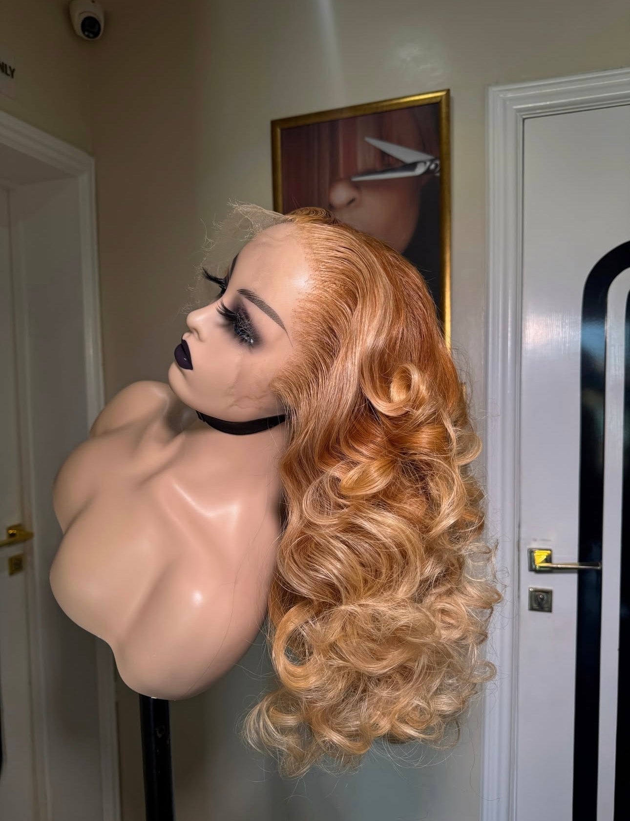 Custom honey blond human 13x6 wig