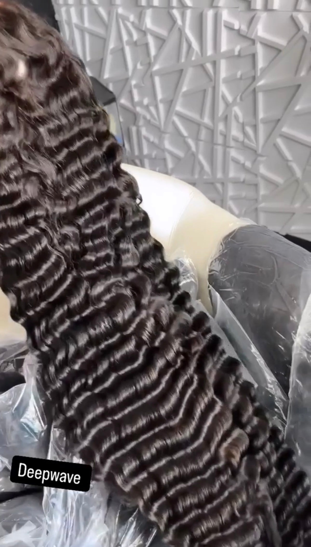 Deep wave 200% density human hair wig