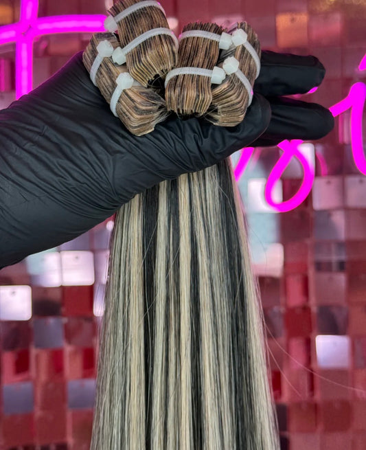 highlight human hair tape in extensions 28” only