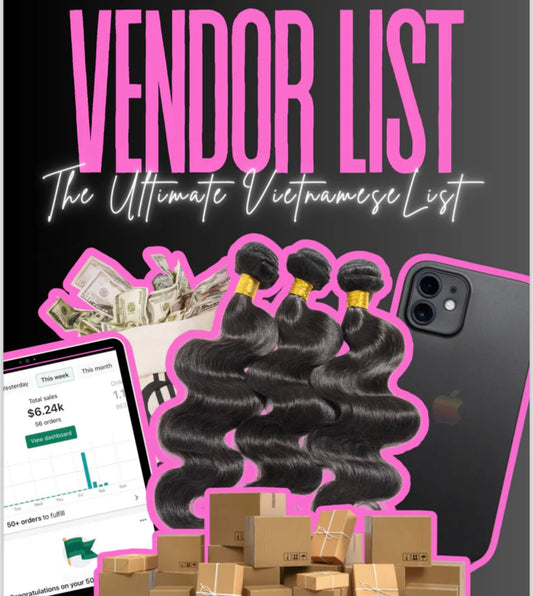 Hair Vendor Wholesale List 🩷