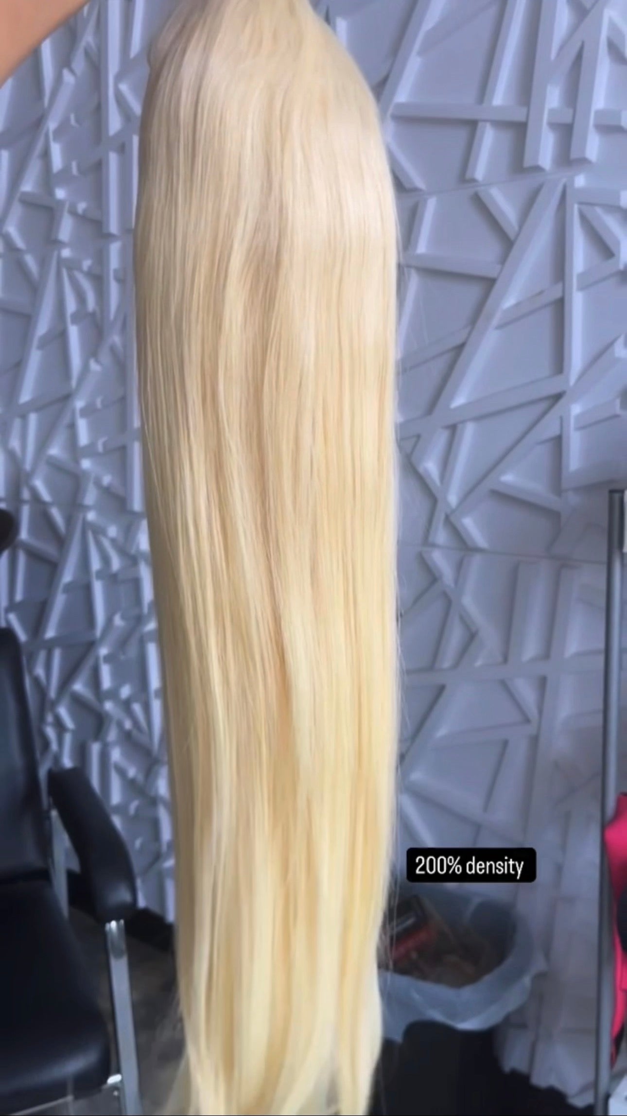 613 straight human hair wig